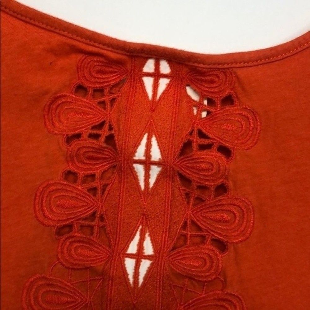 Anthropologie Embroidered Color-Block Top RM-C - Picture 4 of 8